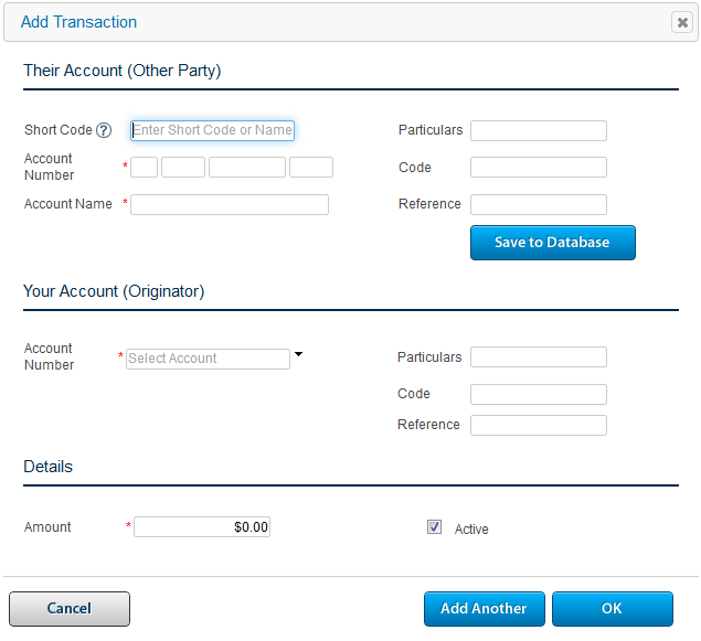 Domestic Payments Batch Editor